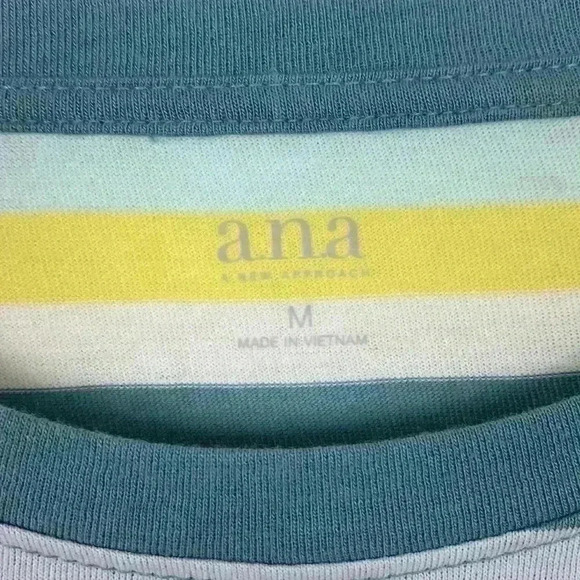 🆕nwt Ana Cali Striped T-Shirt - Size M - Picture 3 of 6